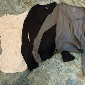 American Eagle Outfitters Ribbed Long Sleeve tops (3)